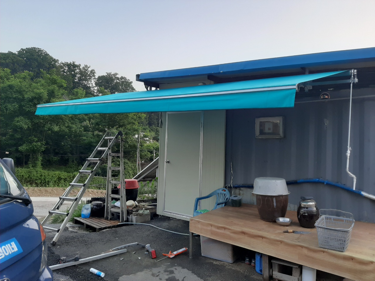 중고어닝벽브라켓핸들포함전국무료배송