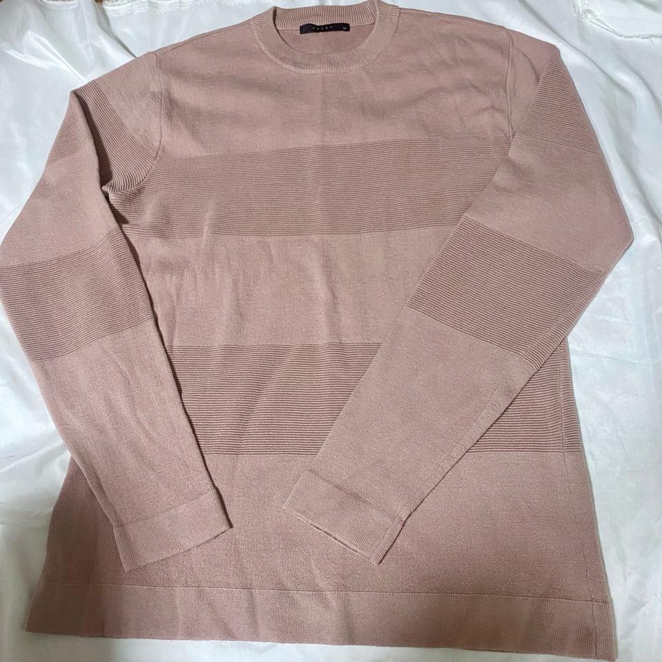 앤듀 남성 100사이즈 니트 인디핑크