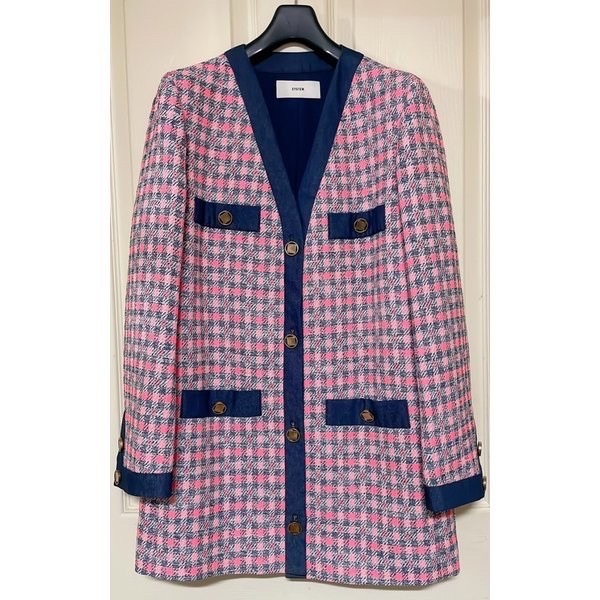 백화점 한섬 시스템 FABRIC MADE IN ITALY 트위드자켓