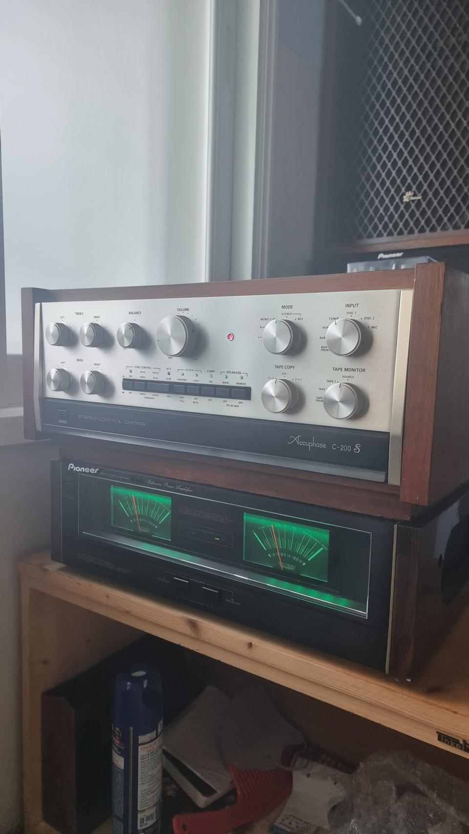 아큐페이즈 c-200s 롯데파이오니아 LA-1500M