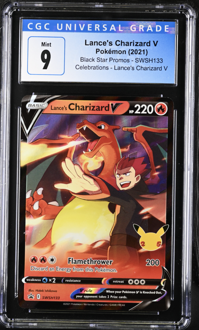 포켓몬카드 랜스 리자몽 V 등급카드 CGC 9