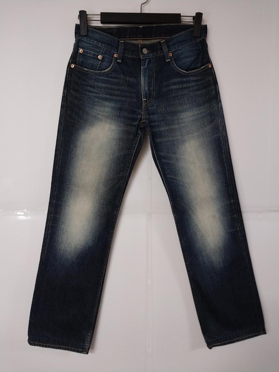 30)리바이스 502 가죽패치 워싱 일자청바지