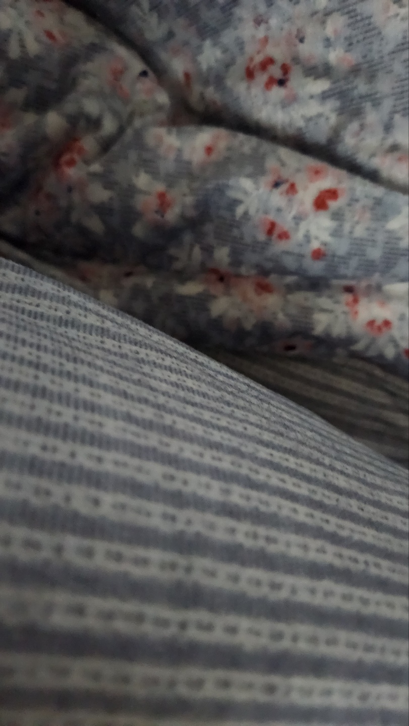 이브자리 극세사이불. 플라워 +스트라이프  양면이불