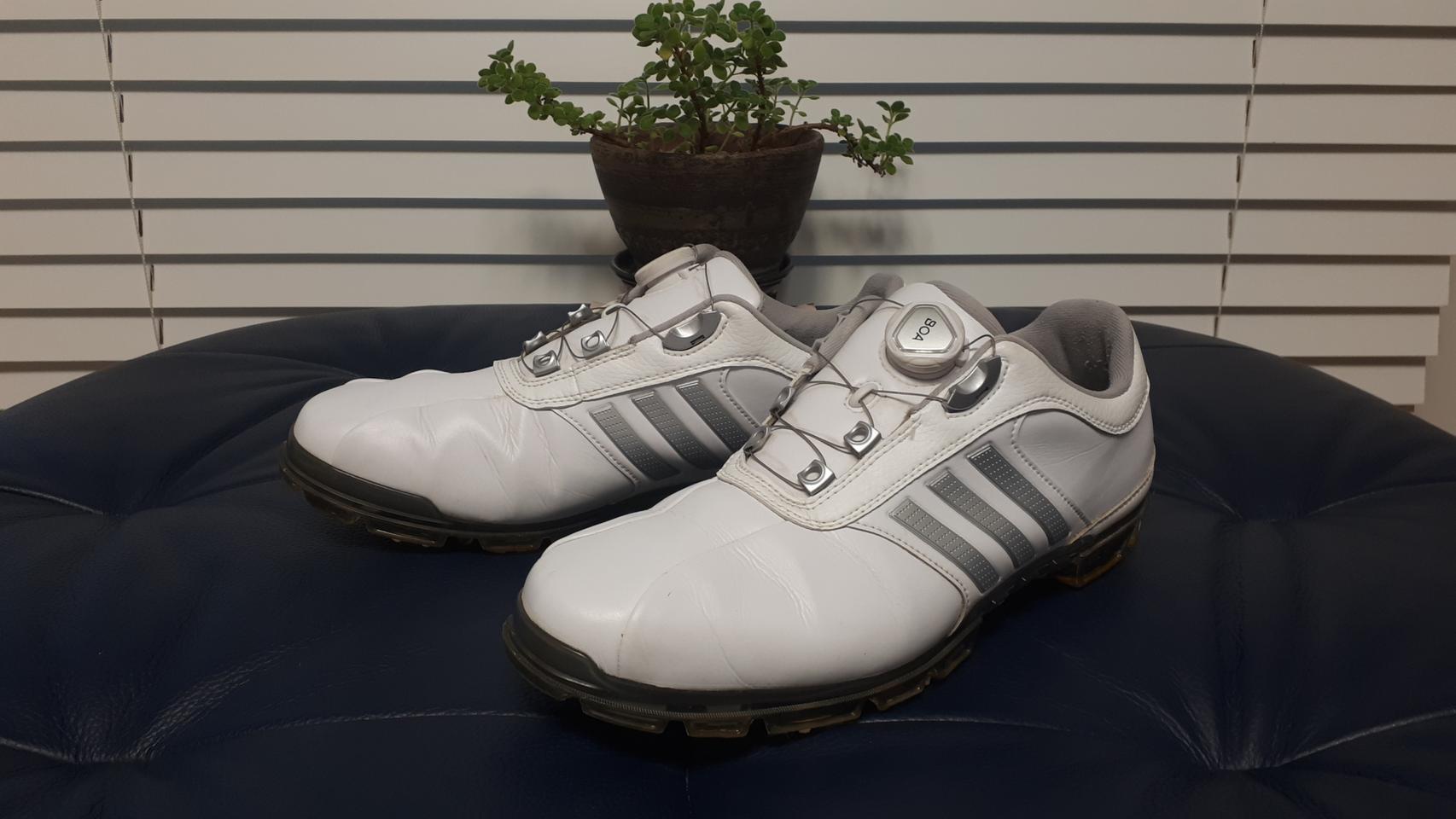 아디다스 퓨어메탈 보아 플러스 골프화 270 상태깨끗