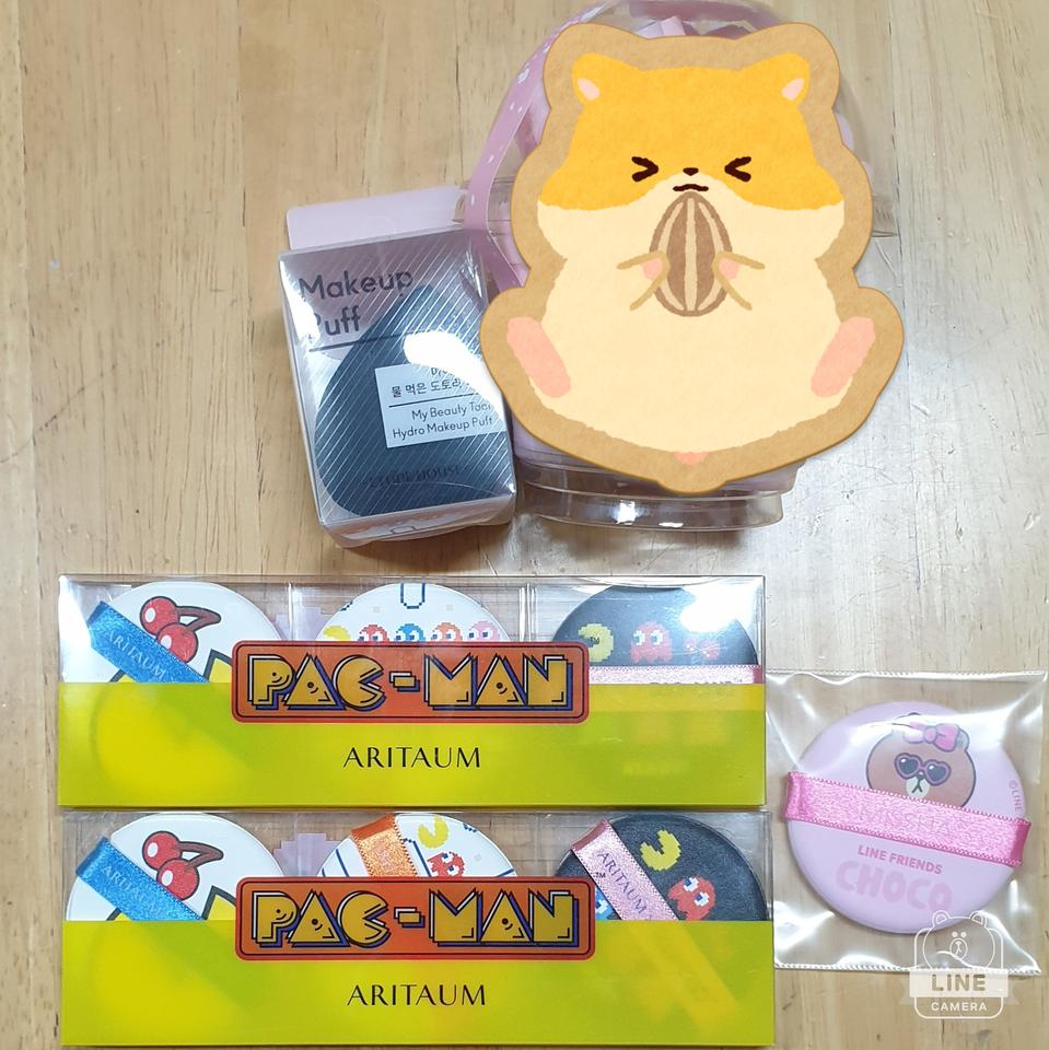 아리따움 팩맨퍼프 미개봉/에뛰드 퍼프 미개봉