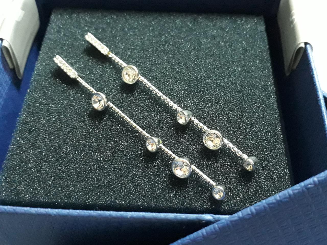 스와로브스키 롱 이어링