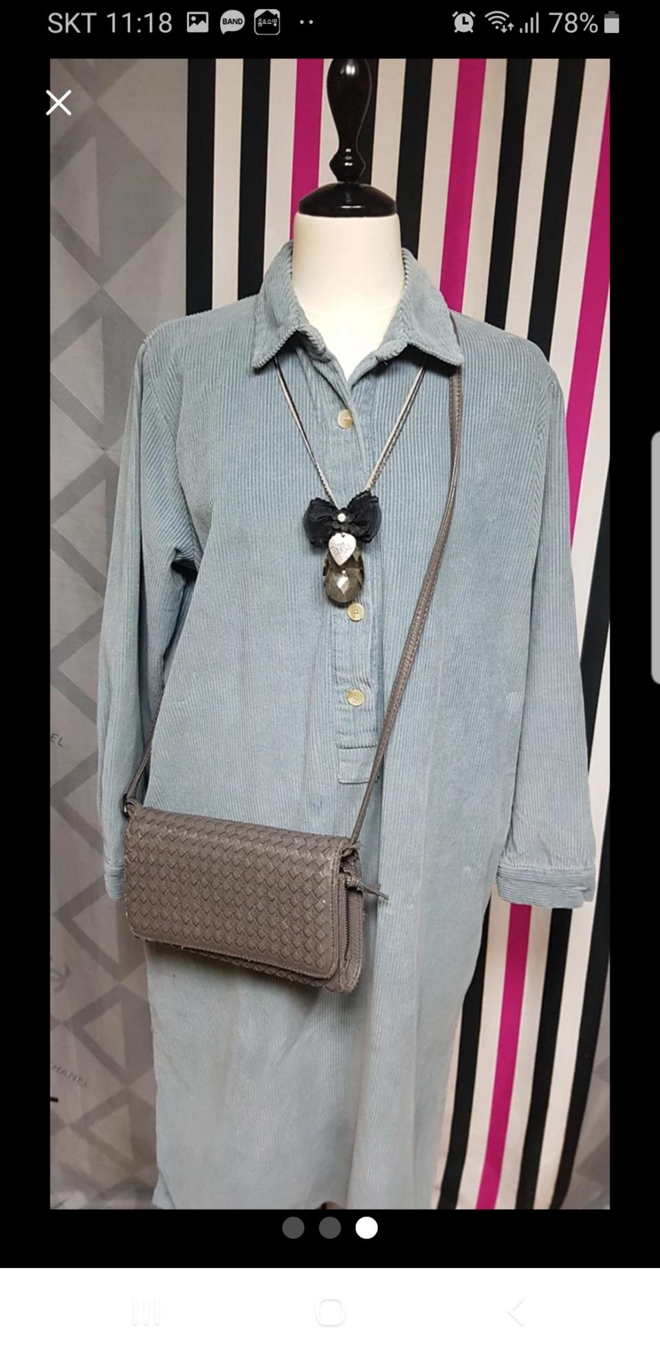 쿄듀로이 셔츠원피스