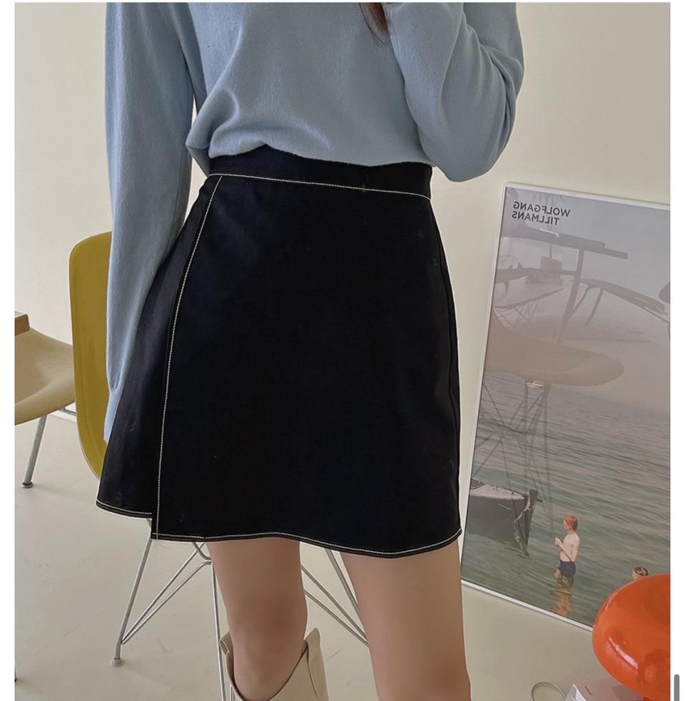 밴딩 치마 a라인 스커트