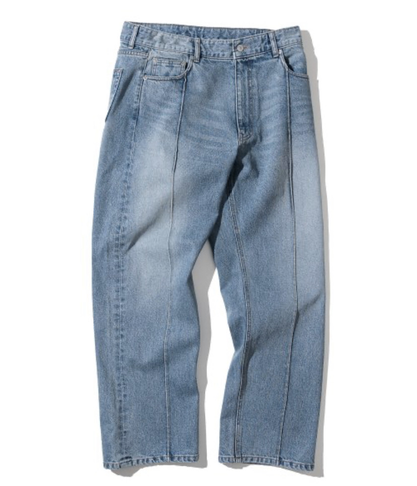 유니폼브릿지 핀 턱 와이드 데님 팬츠 28(핀턱)