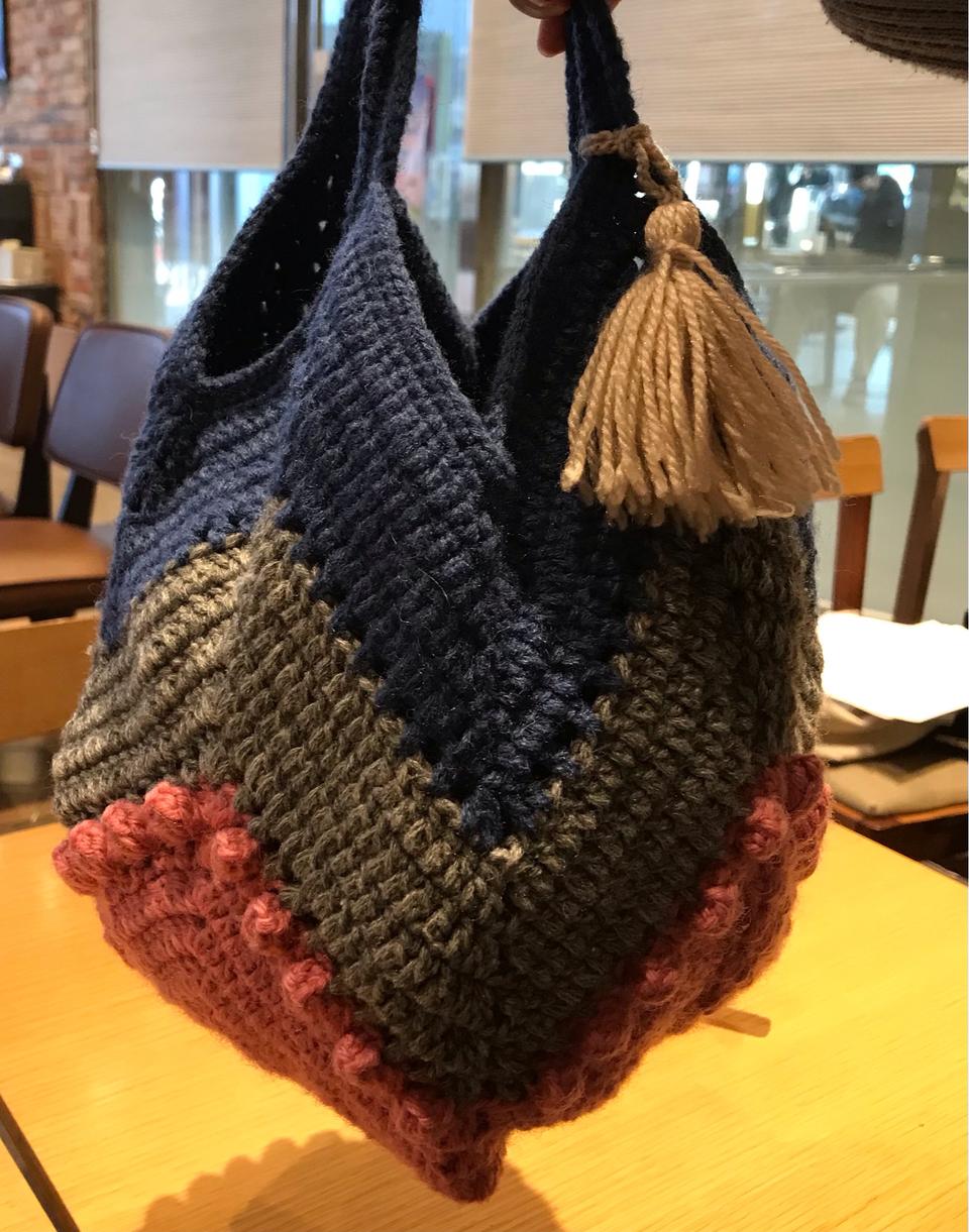 코바늘 뜨개가방.망태기가방