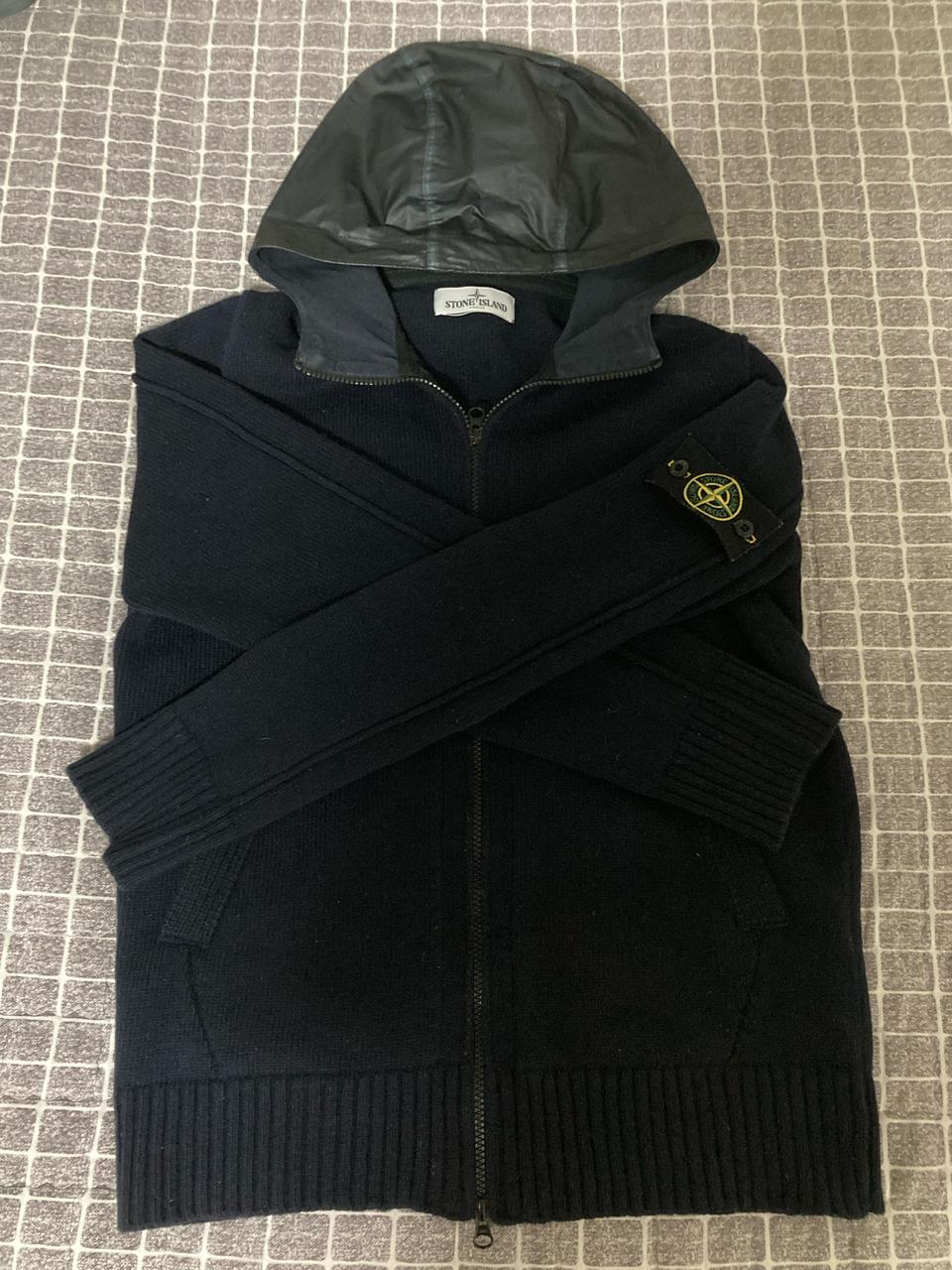 스톤아일랜드 니트 후드집업