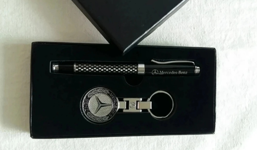 벤츠 카본볼펜 세트 입니다