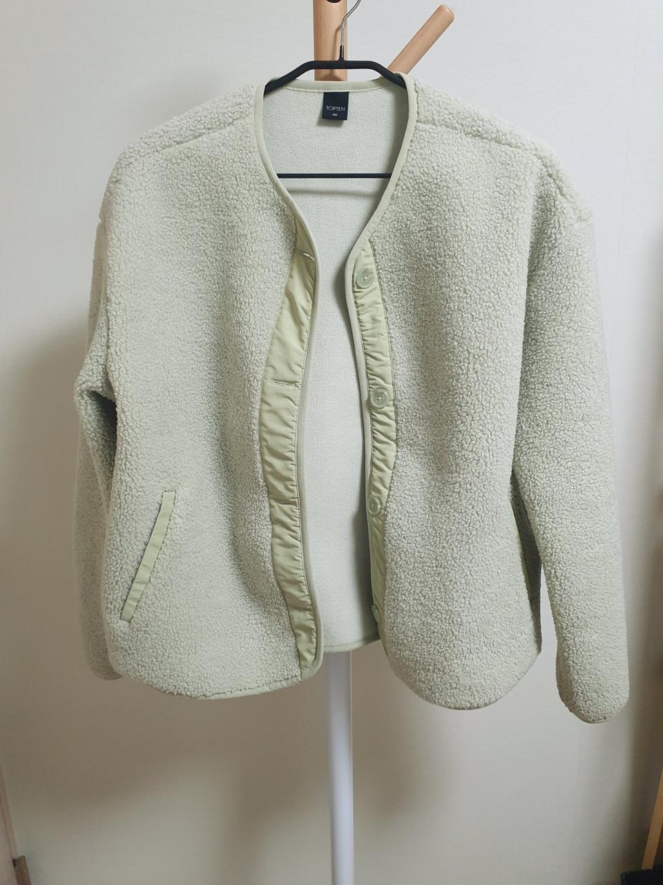 탑텐 뽀글이털 가디건