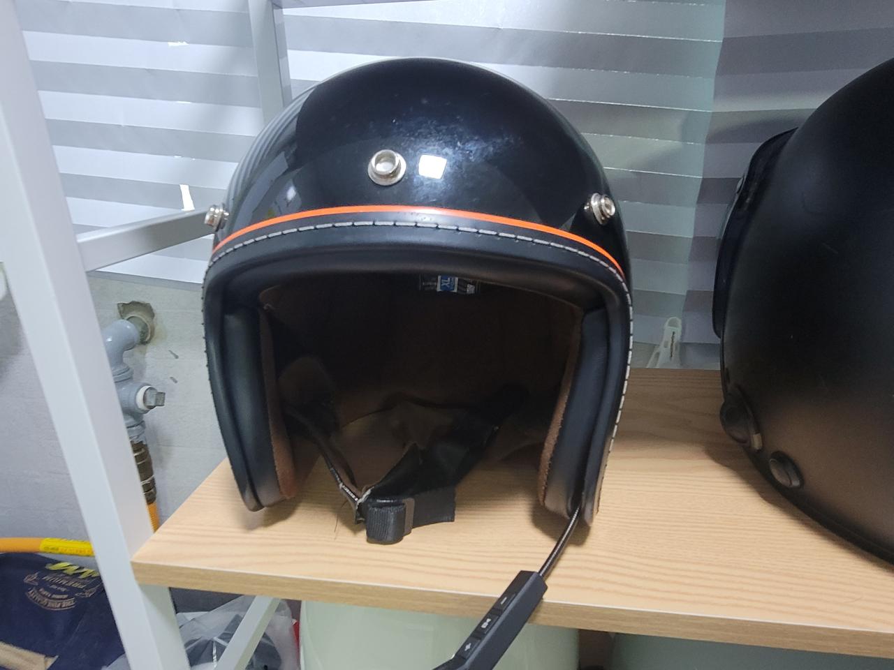 클래식 소두핏 반모 오픈페이스 헬멧  판매합니다