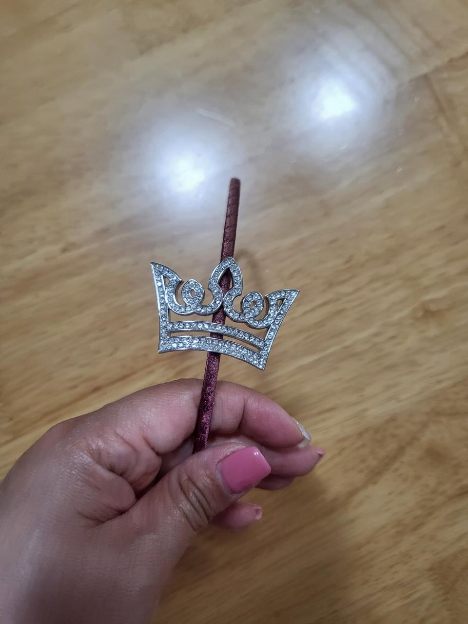 제이에스티나 티아라 핑크 헤어밴드