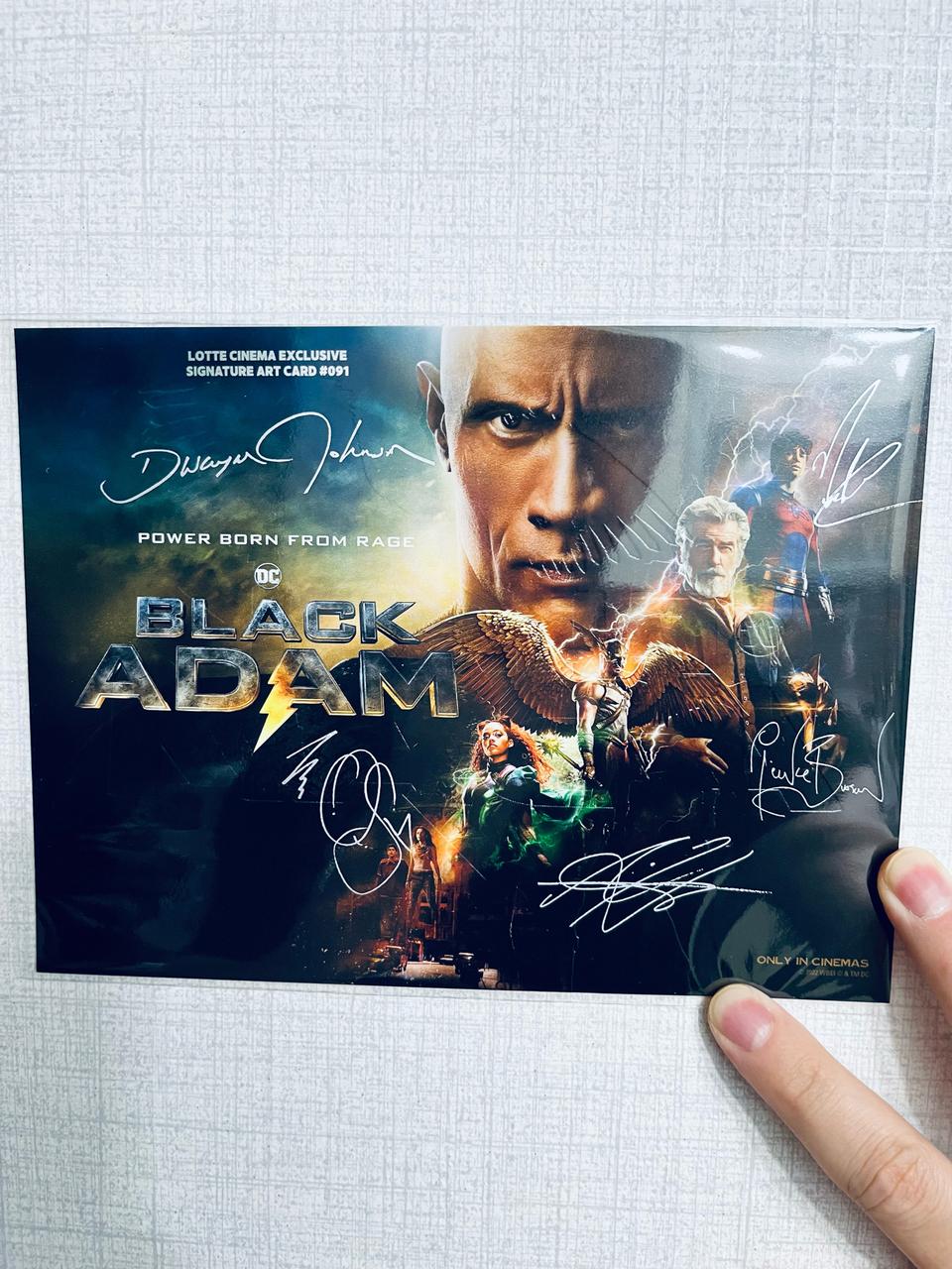 롯데시네마 시그니처 아트카드 블랙아담