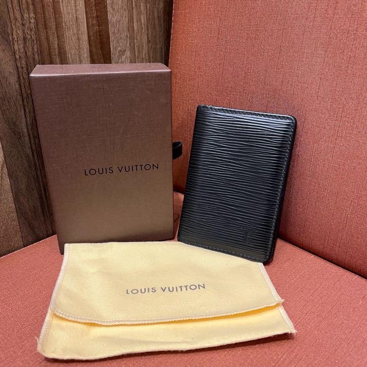 루이비통 에피 오거나이저 블랙 카드지갑