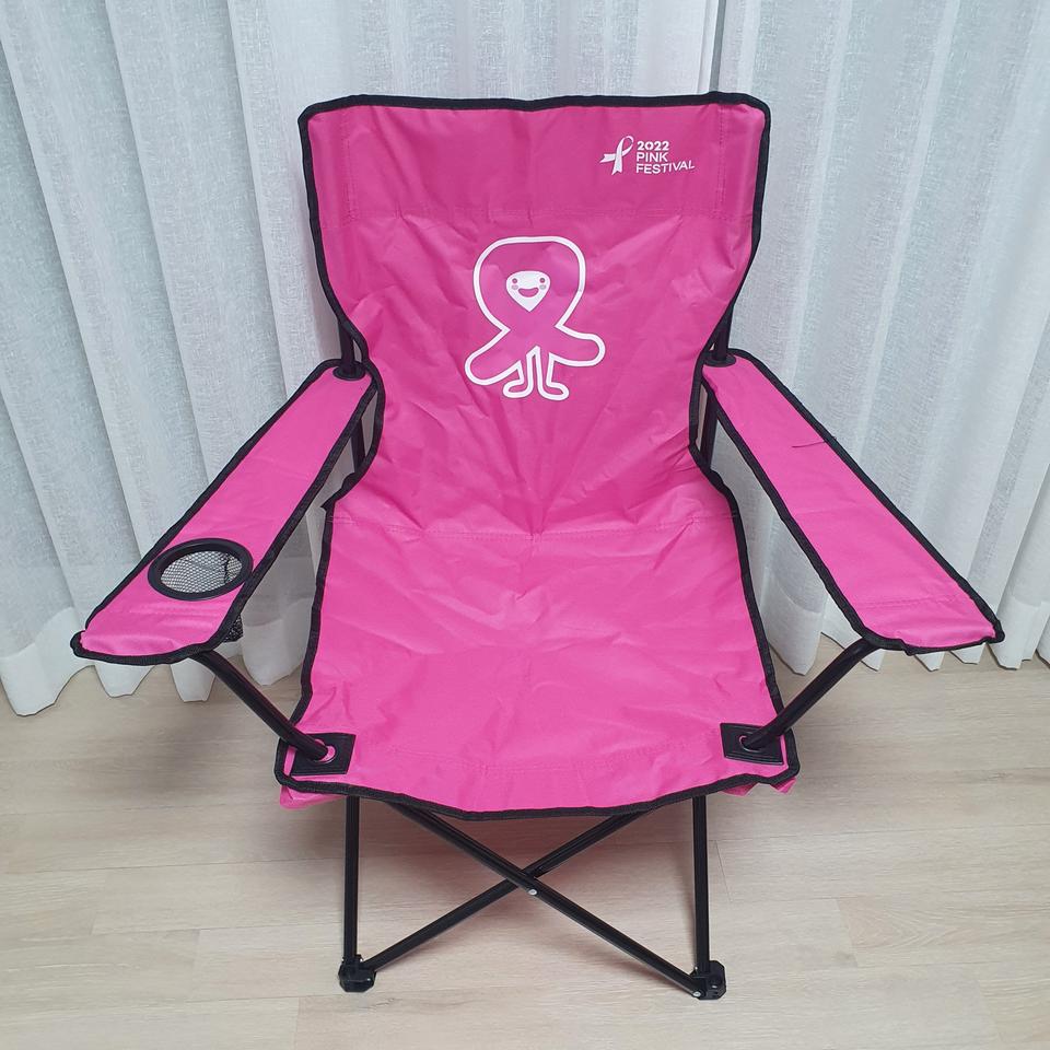 [미사용] 핑크런 캠핑의자