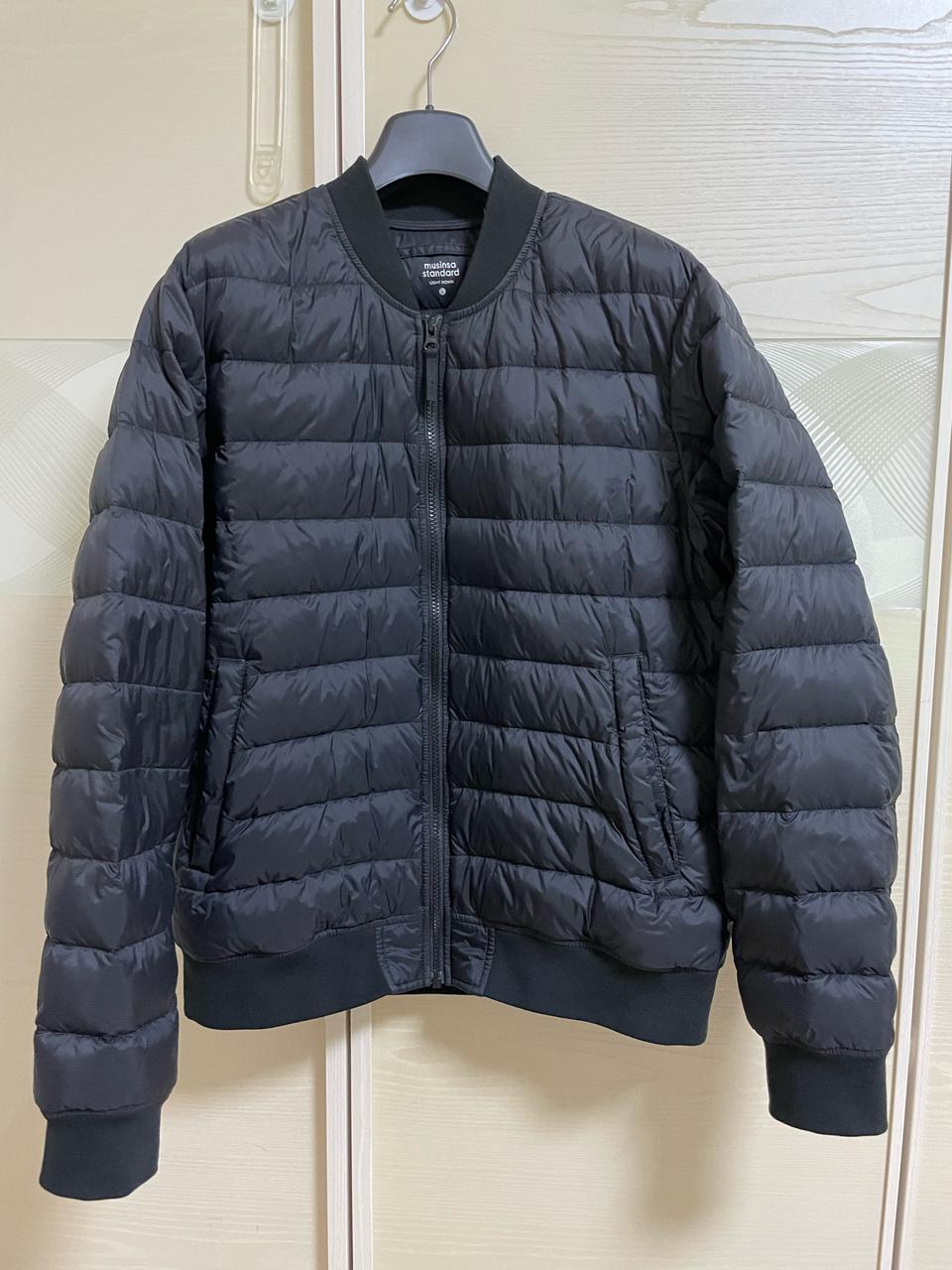 무신사 스탠다드 라이트 다운 블루종 패딩