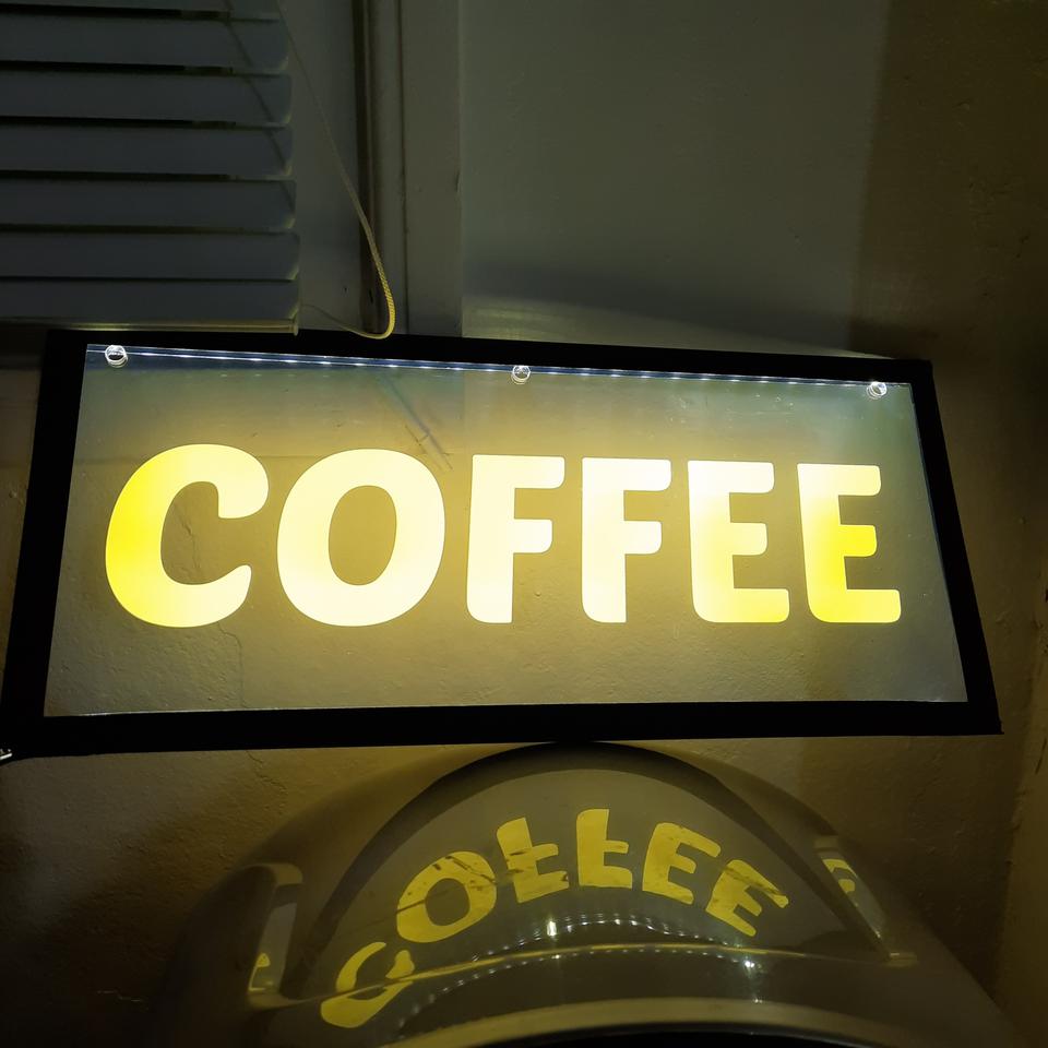 무료배송 커피 간판 led 인테리어 조명