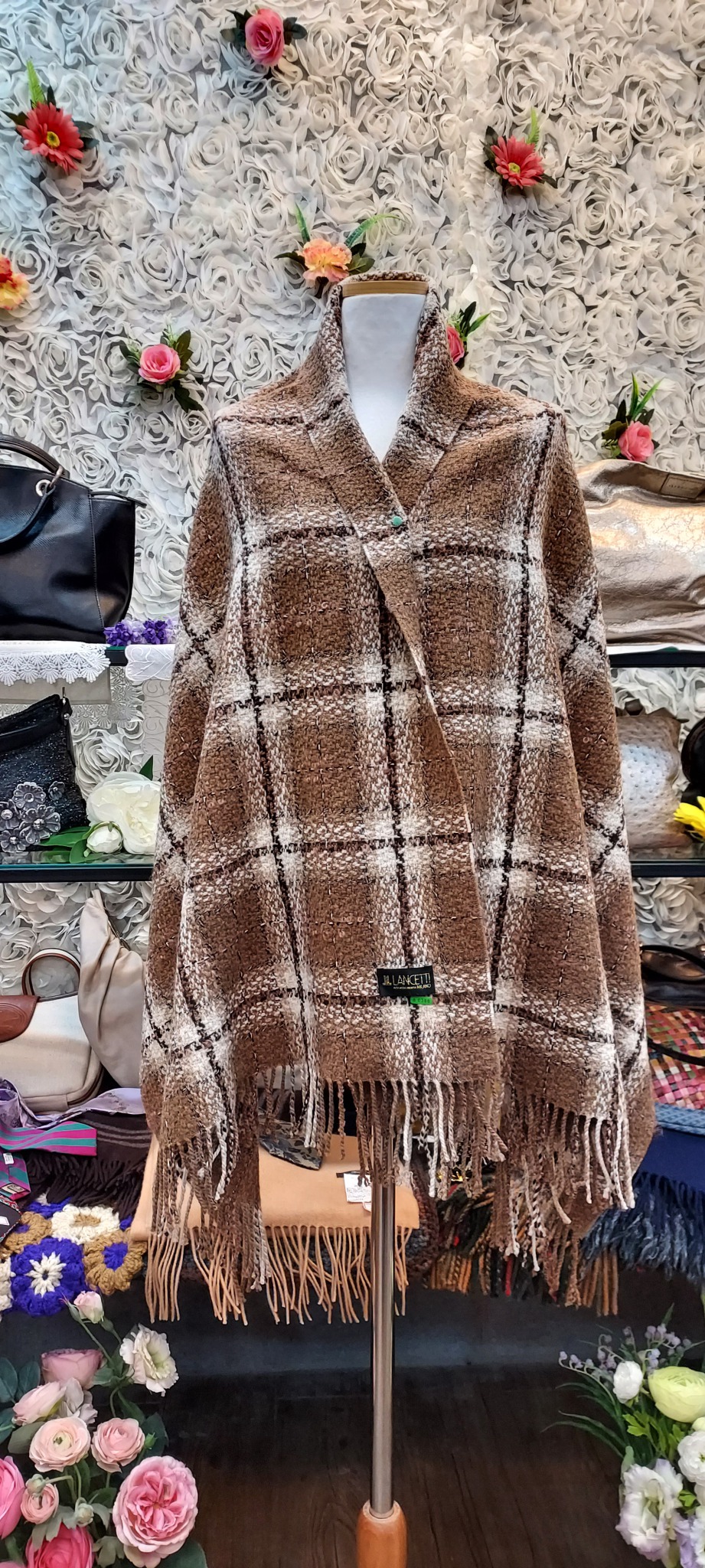 LANCETTI 빅사이즈 숄머플러