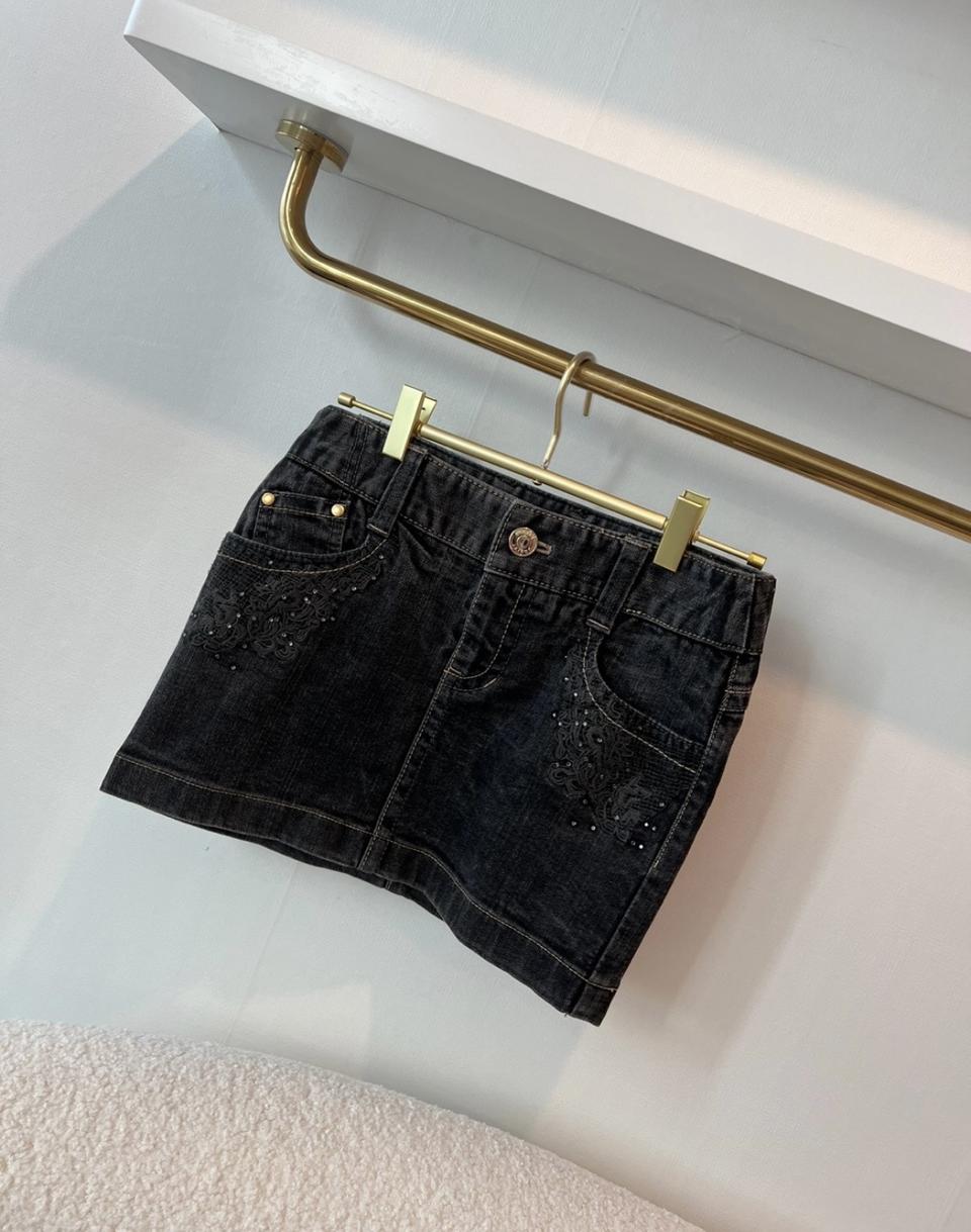 에고이스트 흑청스커트 S