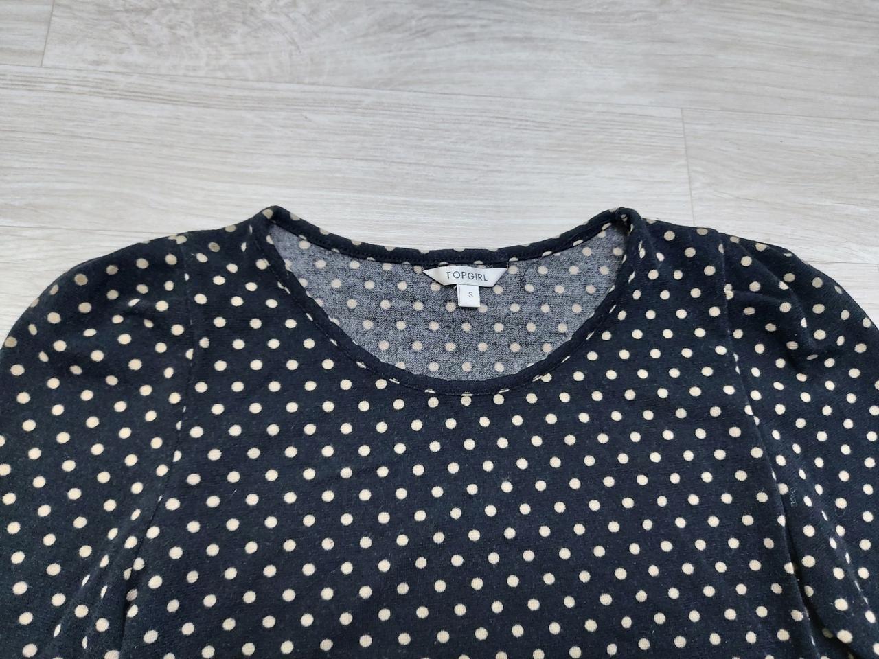 탑걸 도트 무늬 티셔츠 S (55)