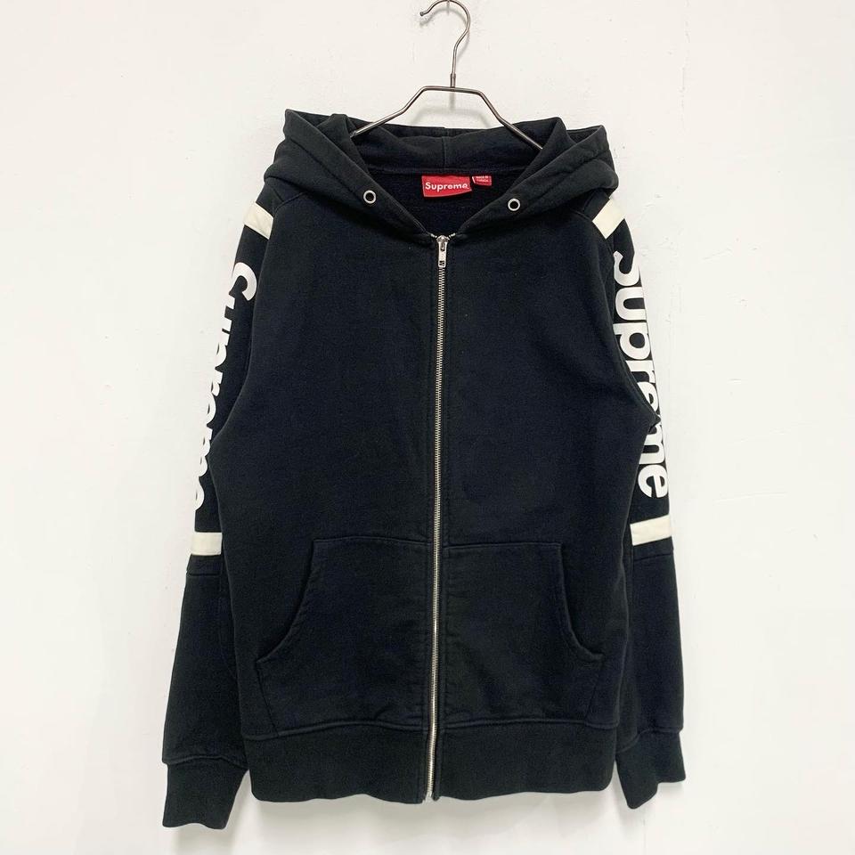 슈프림 트랙 후드집업 블랙