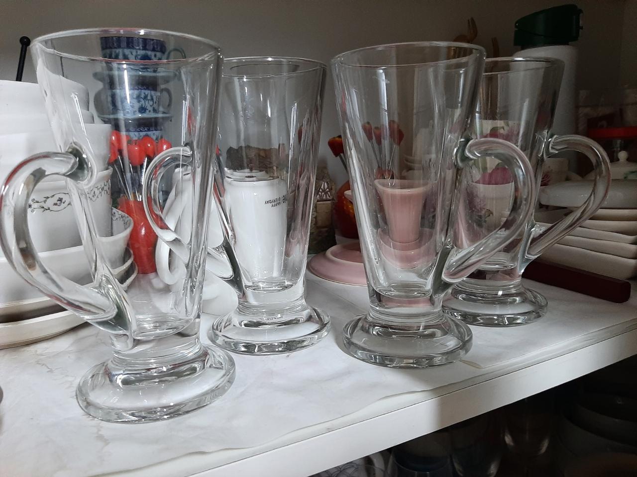 유리잔, 쥬스잔 ,최상상태 4개 세트 15000