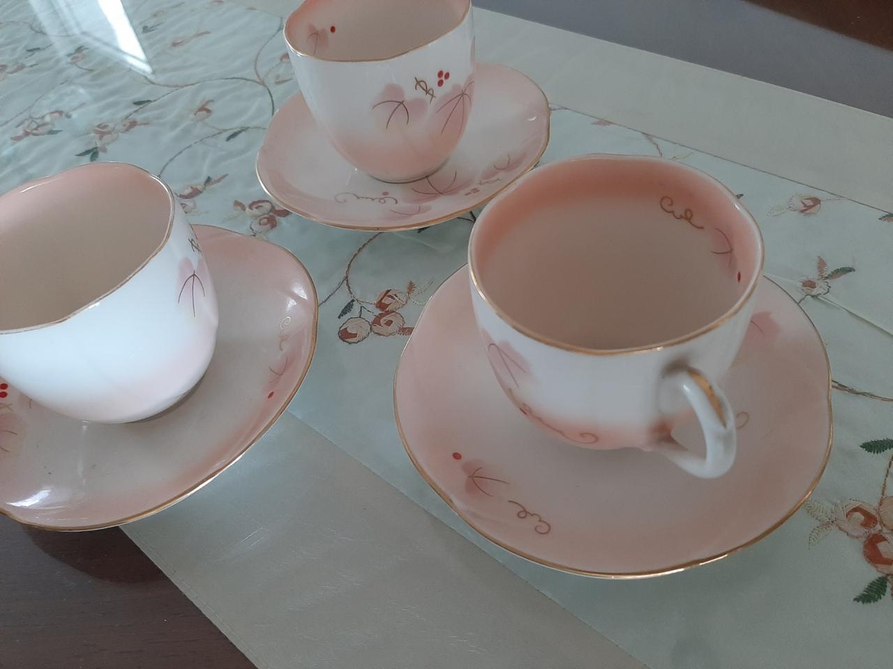 30년 소장)일본 찻잔 1인조 .일괄 .최상 .장식만 했던