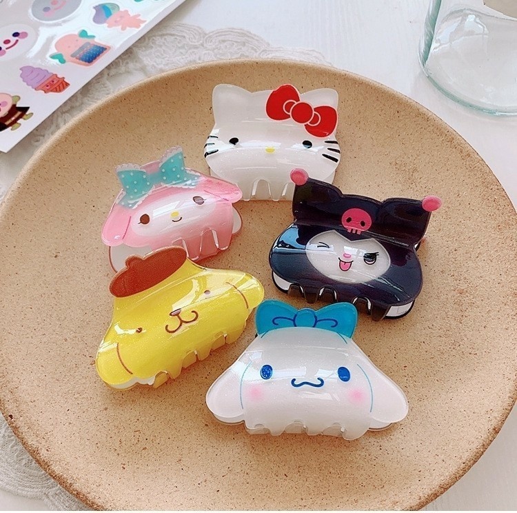 산리오 얼굴 집게핀