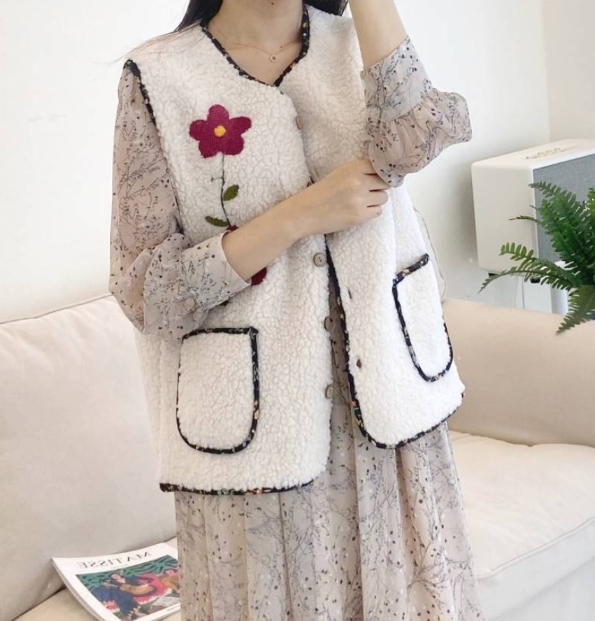 뽀글이조끼 김장조끼 겨울양털베스트 촌캉스