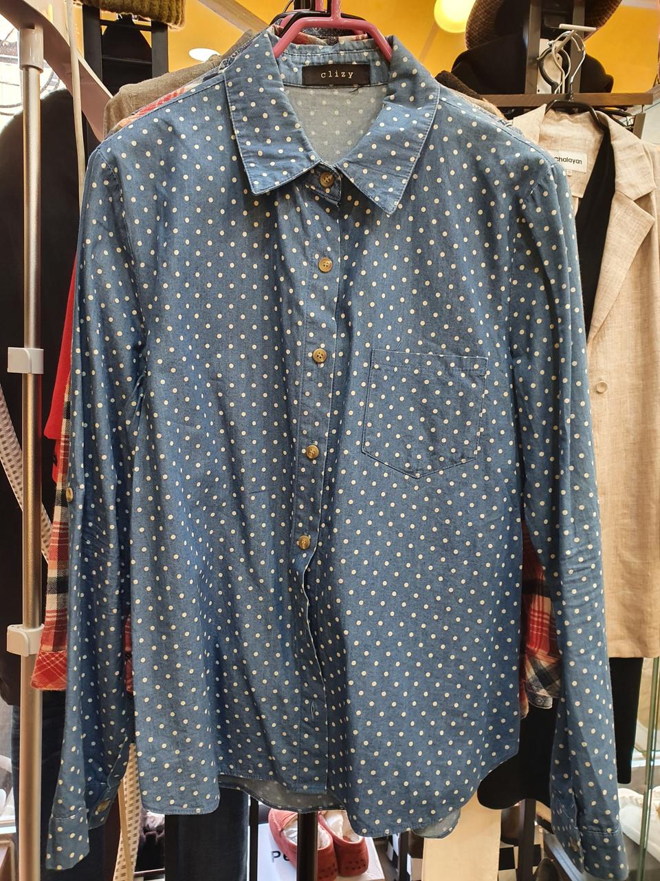 여성땡땡이셔츠