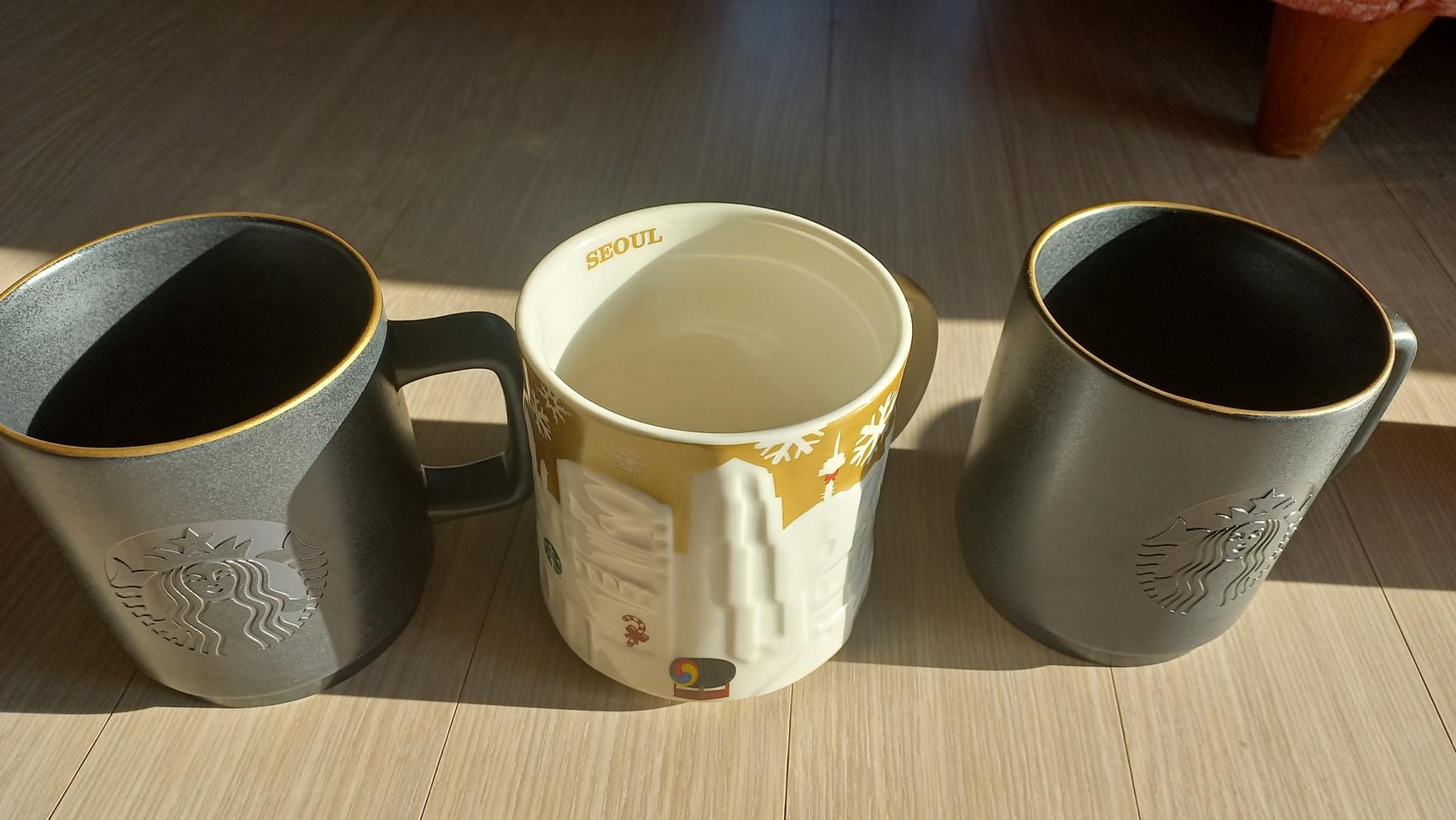 스타벅스 릴리프 골드머그 새상품