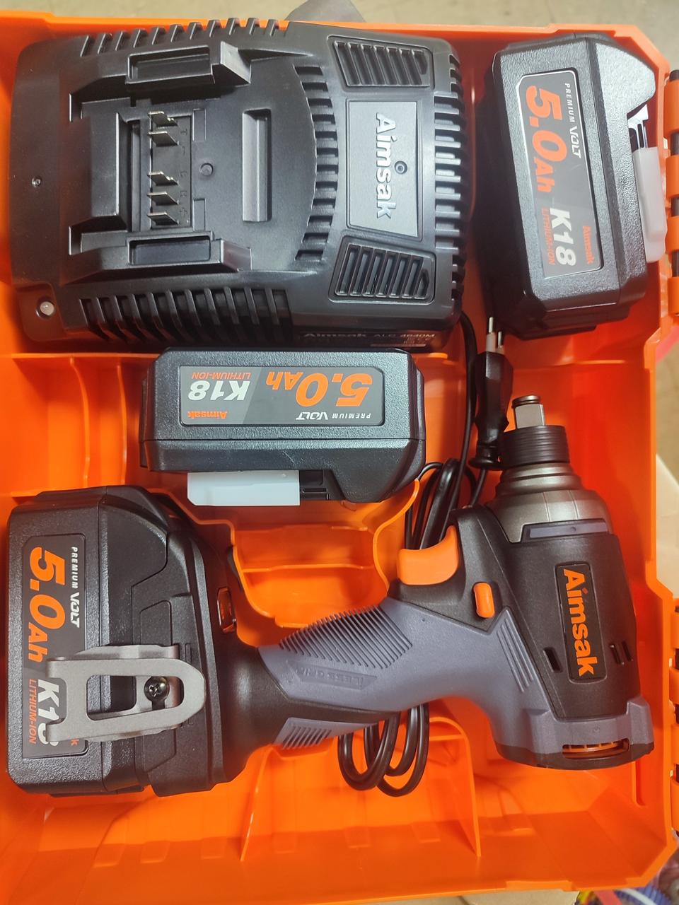 아임삭 충전임팩트드라이버+임팩렌치 밧데리3개 2가지기능 신품