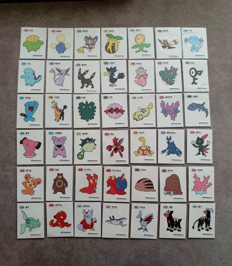 포켓몬 띠부씰 판매