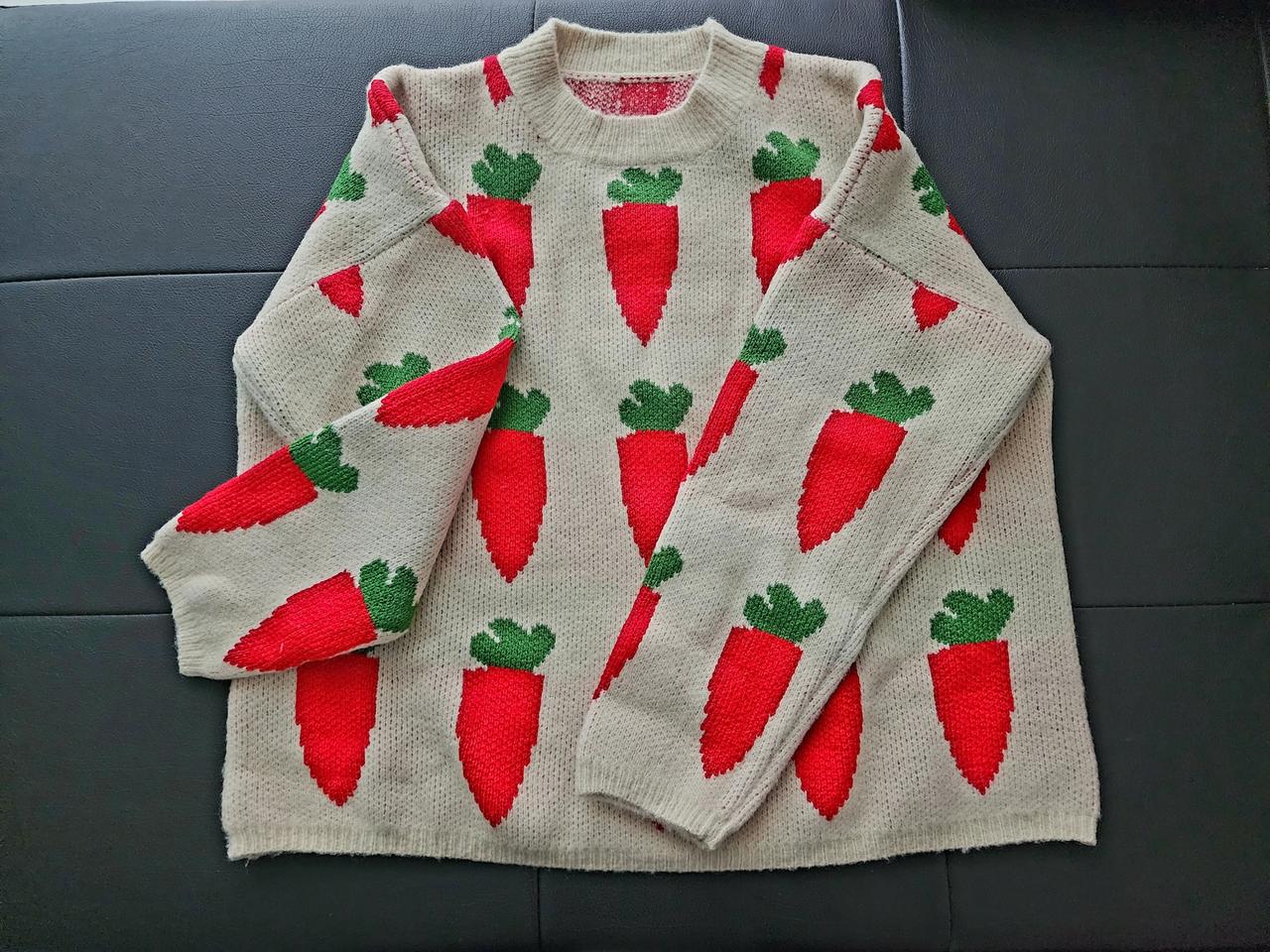 (새상품)포근 당근니트