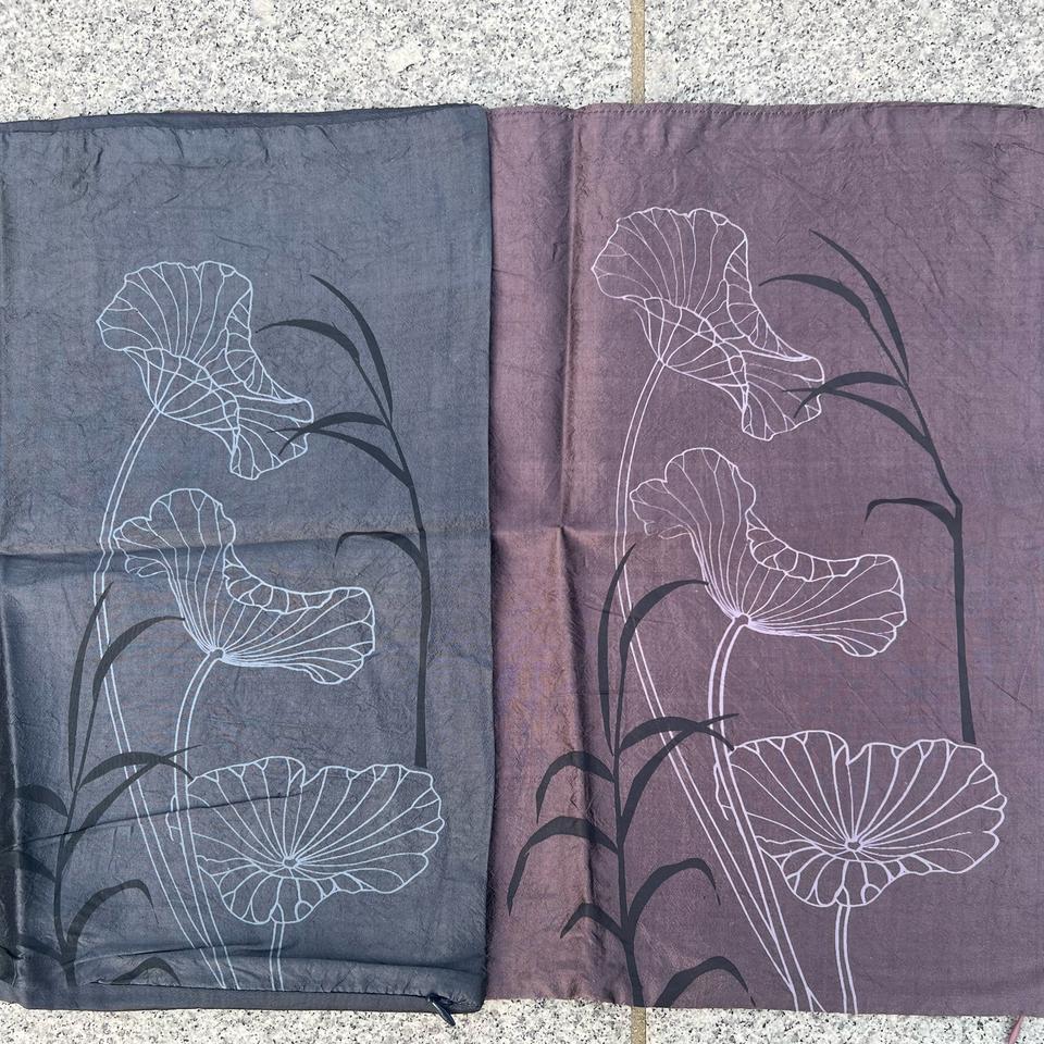 짐톰슨 태국 실크 100% 쿠션 커버 2개입 40cm