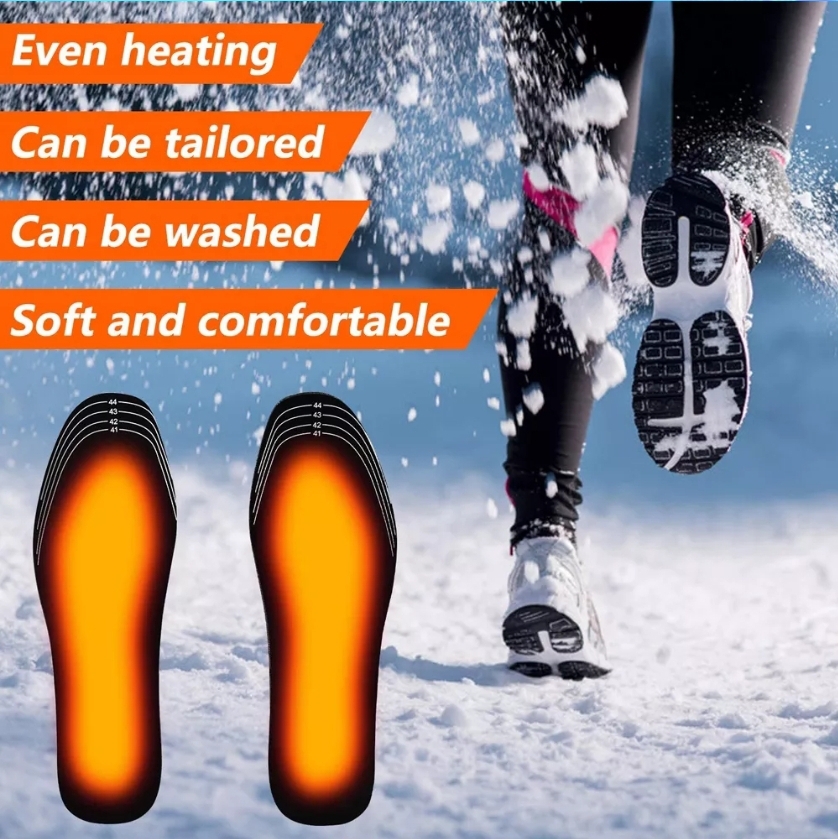 한파 준비 따뜻한 원적외선 탄소섬유 usb보온깔창