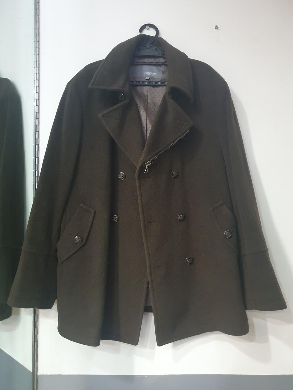 시리즈 남성 모직 반코트