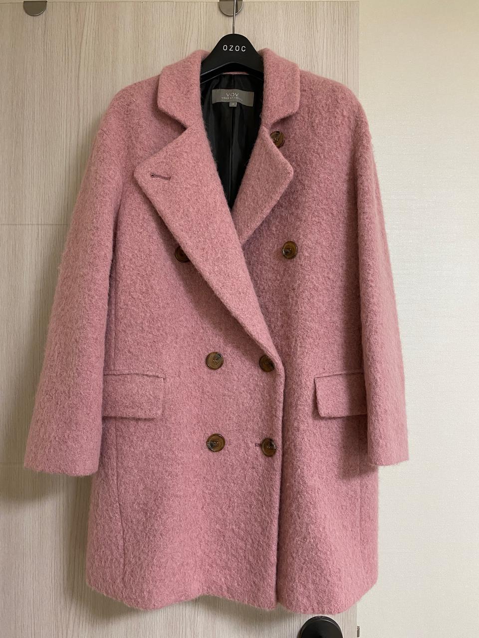 VOV 인디핑크 알파카 코트