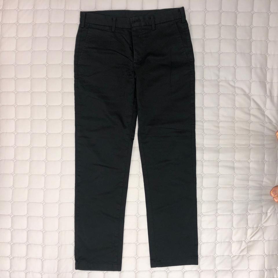 [28]유니클로 블랙 치노팬츠 검정 면바지