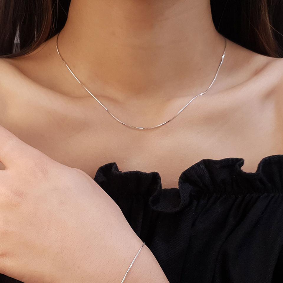 목걸이 18k 골드 뱀줄 팔찌