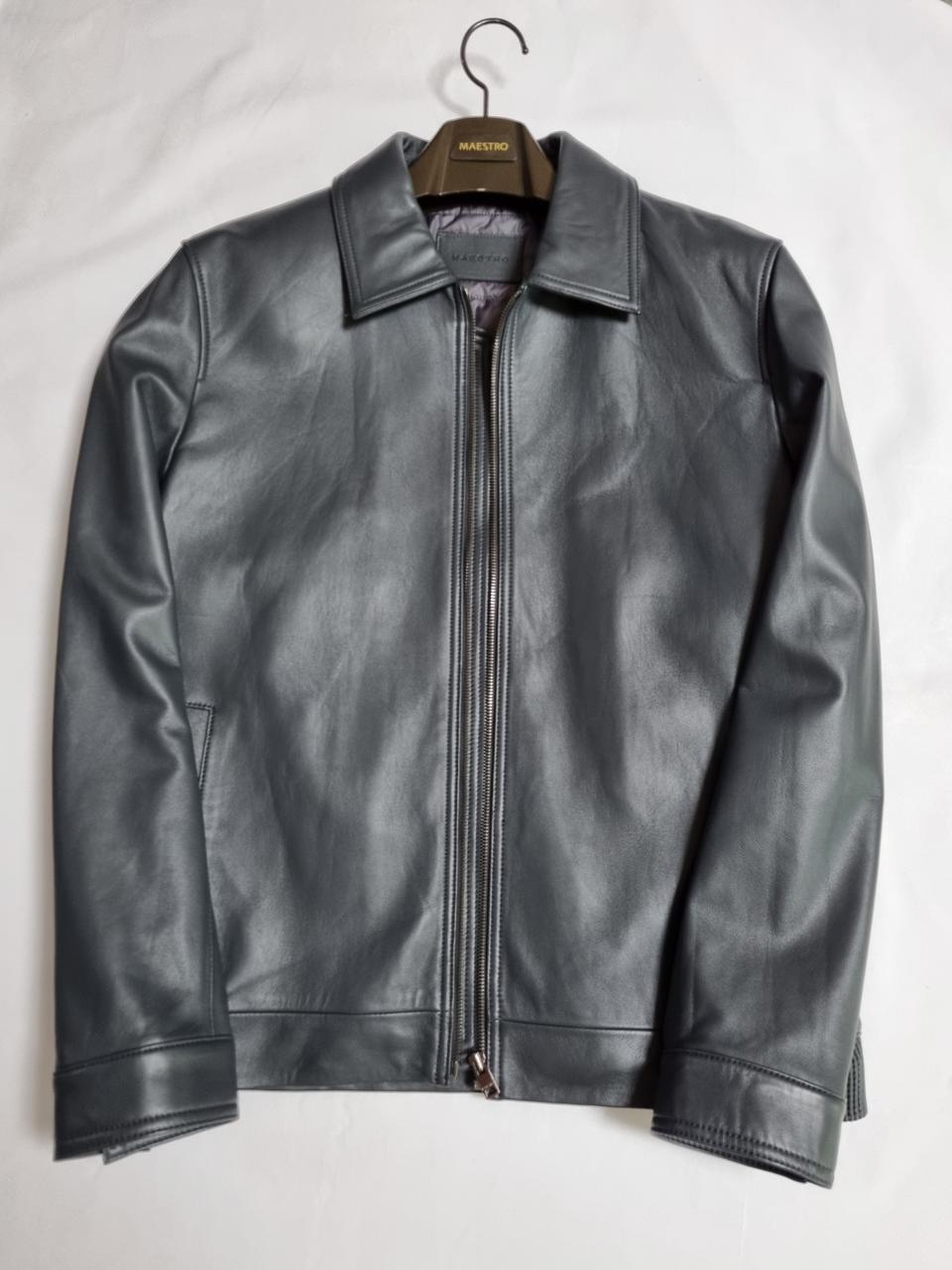 새상품 32만원할인 마에스트로 가죽자켓 블루종 천연 양가죽자켓