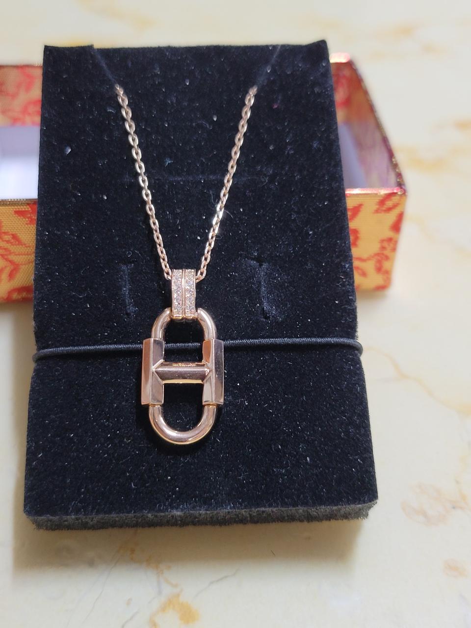 14k 로즈골드 목걸이
