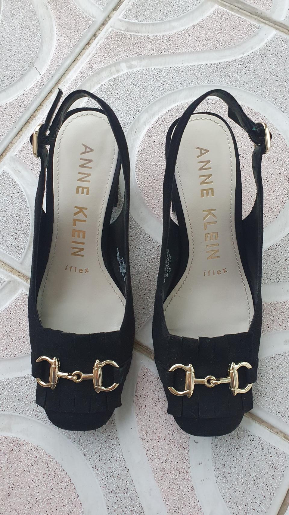 앤클라인 스웨이드 슬링백