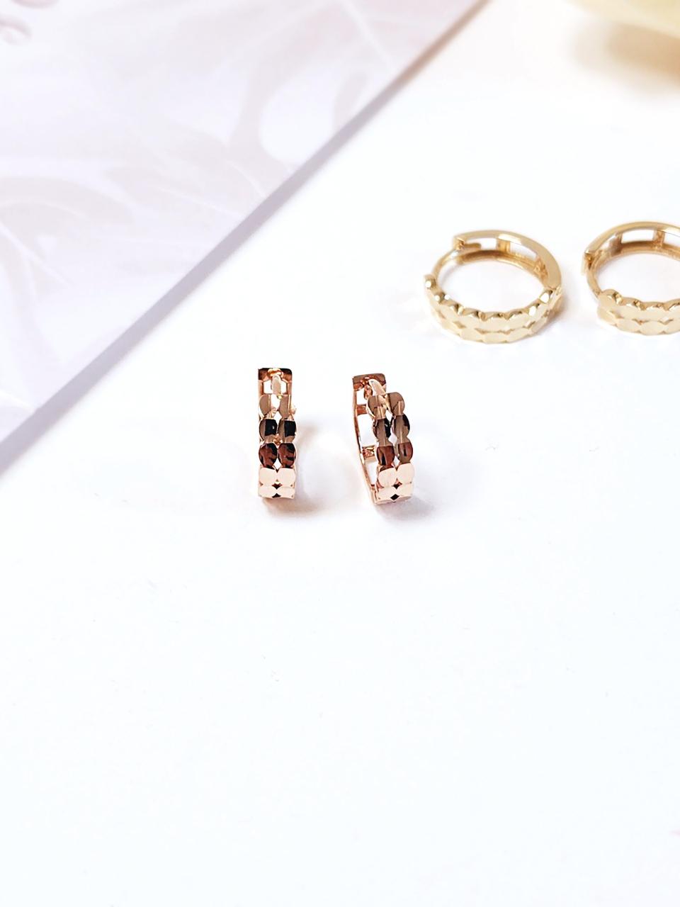 14k 컷팅 원터치 귀걸이