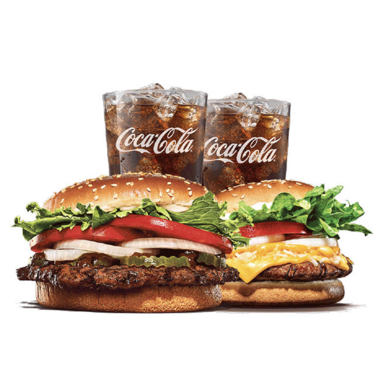 버거킹 불고기와퍼+콰트로치즈와퍼주니어+콜라2개