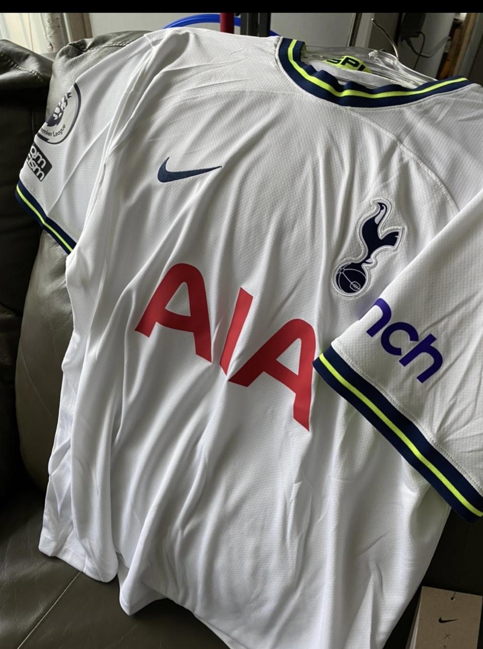 손흥민 22-23시즌 토트넘 정품 유니폼 110 사이즈 새상푸