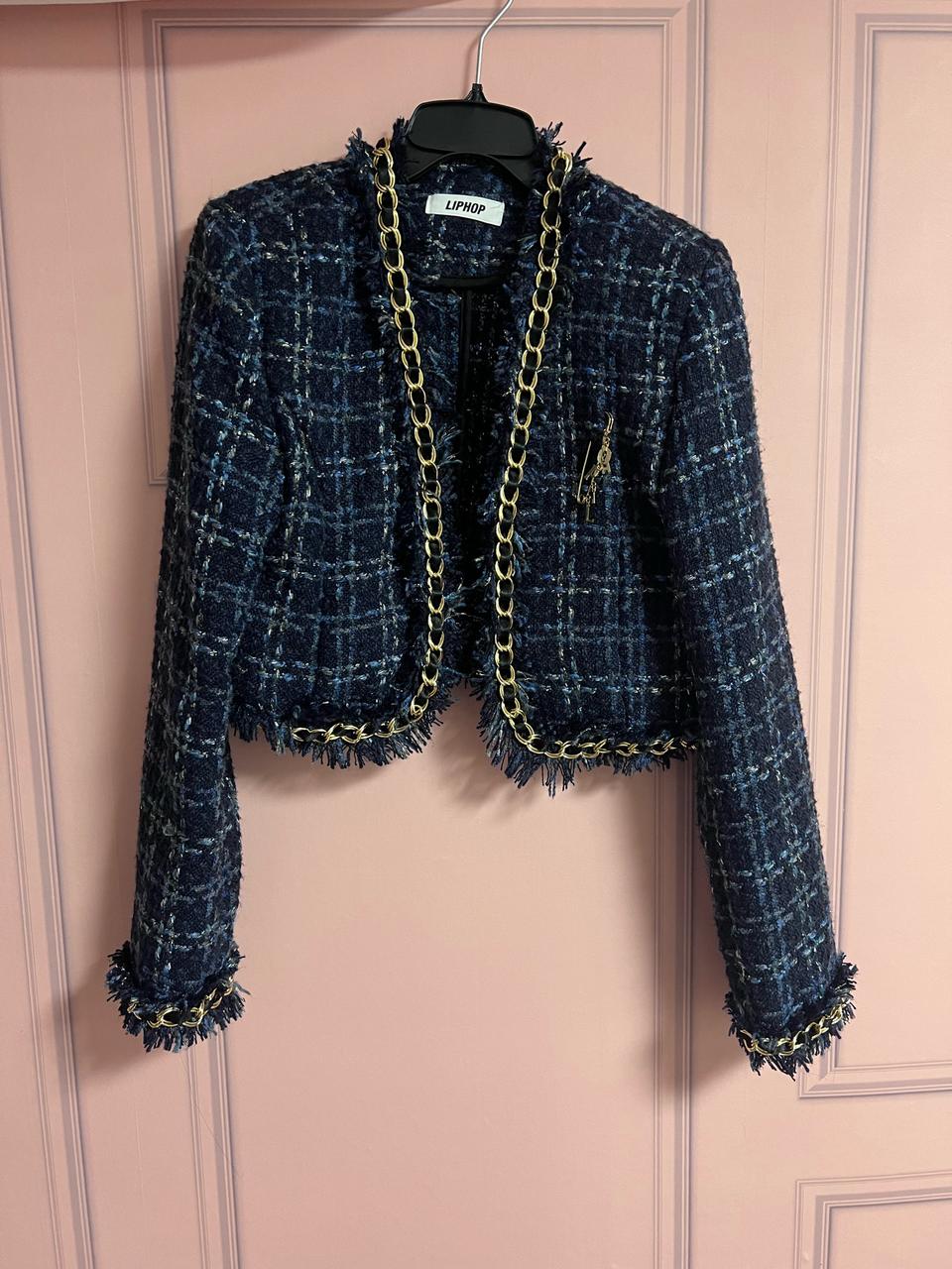 립합 트위드자켓